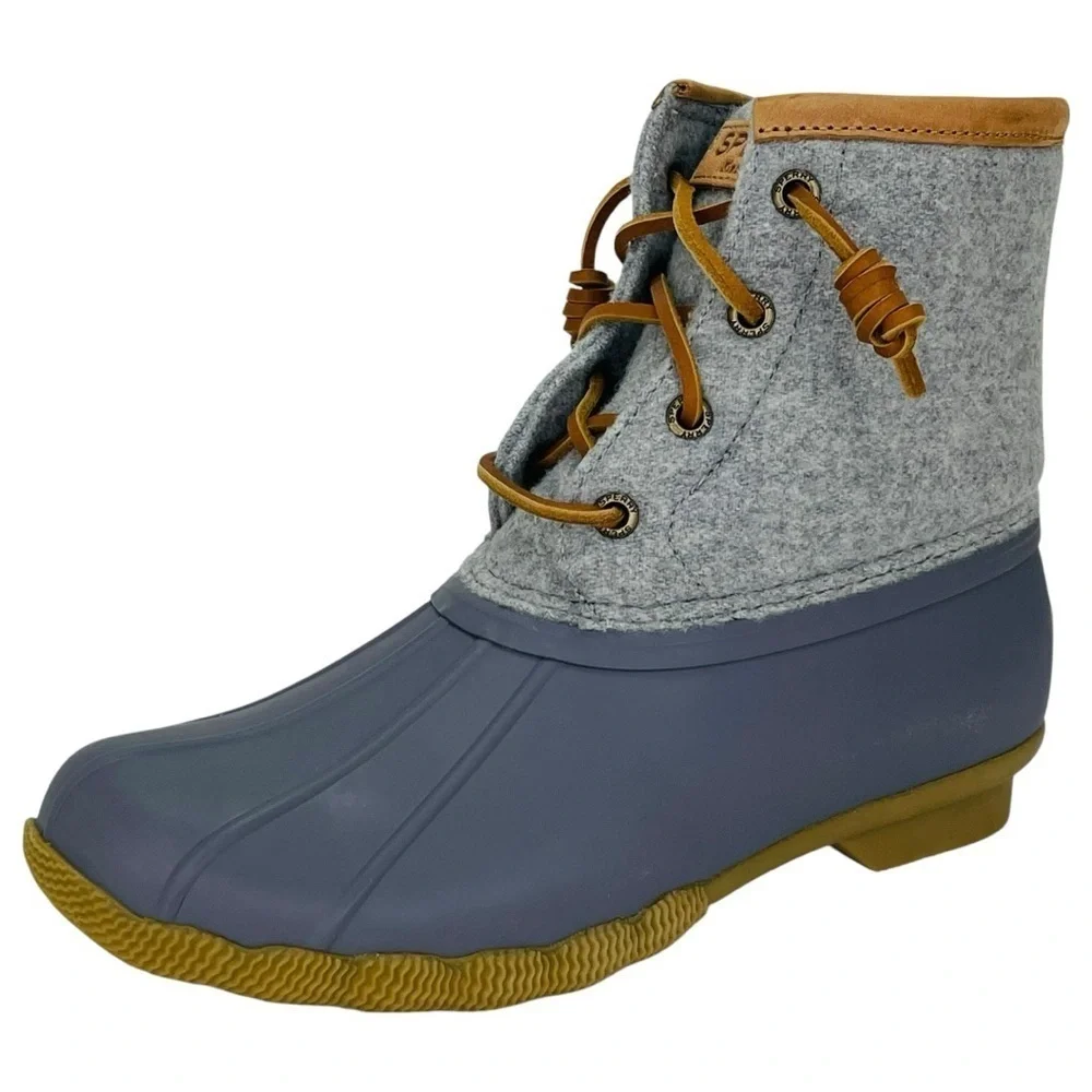 Sperry Saltwater Wool Insulated Womens Ankle Rain Boots Size 5.5M